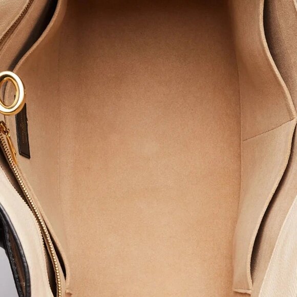 Louis Vuitton Red/Beige/Black Leather On My Side MM Bag - Picture 11 of 12